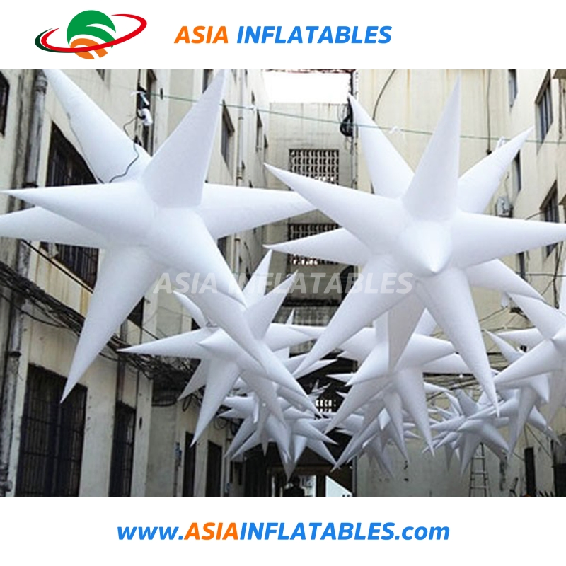 Inflatable LED Star Decoration/Inflatable Spiky Spheres Decoration with LED Lighting