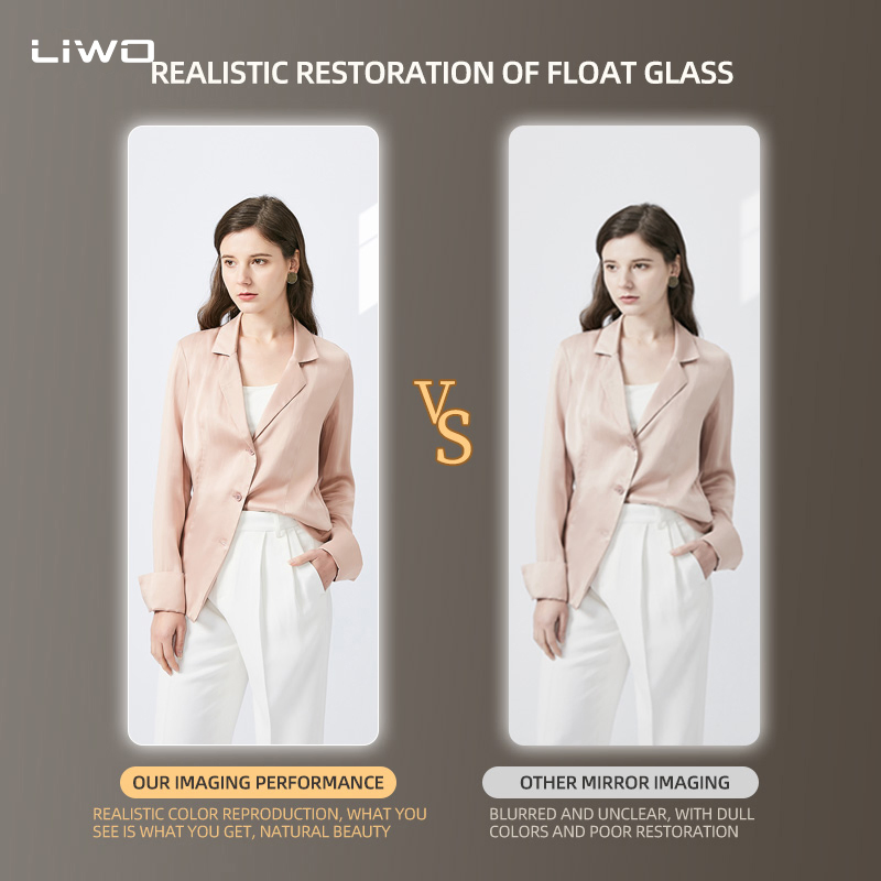 High Quality Furniture Wall-Hanging Oval Shaped Full-Length Clothing Mirror with Durable High-End Glass Fashion Home Decoration