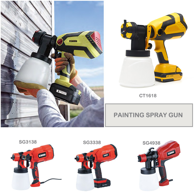 1500ml Large Capacity Cordless Spray Gun with Adjustable Width of Spray Patterns