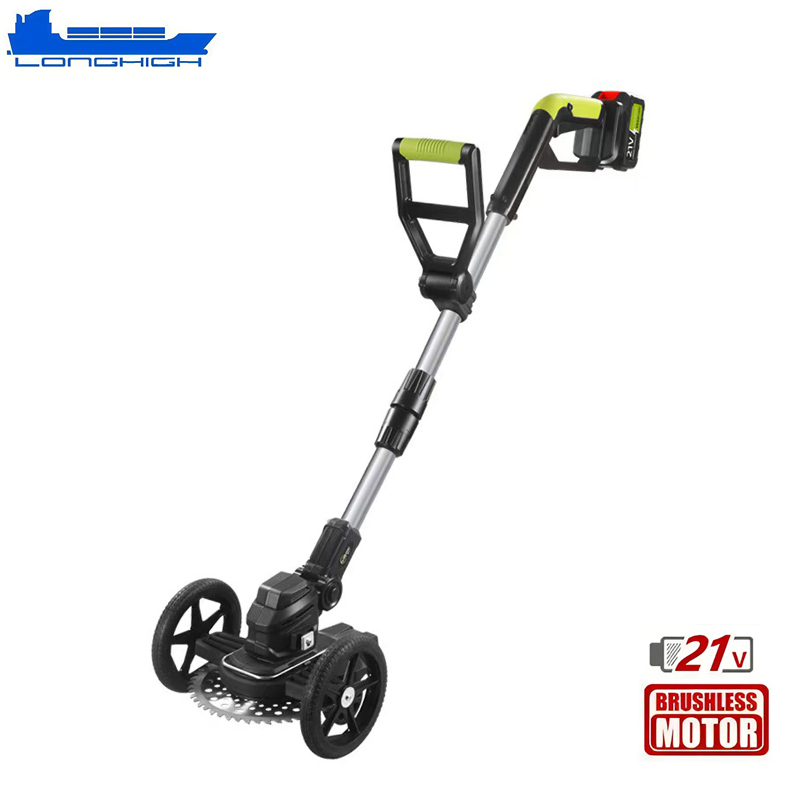 Wheeled Electric Brush Cutter with 21V Power for Garden Tool