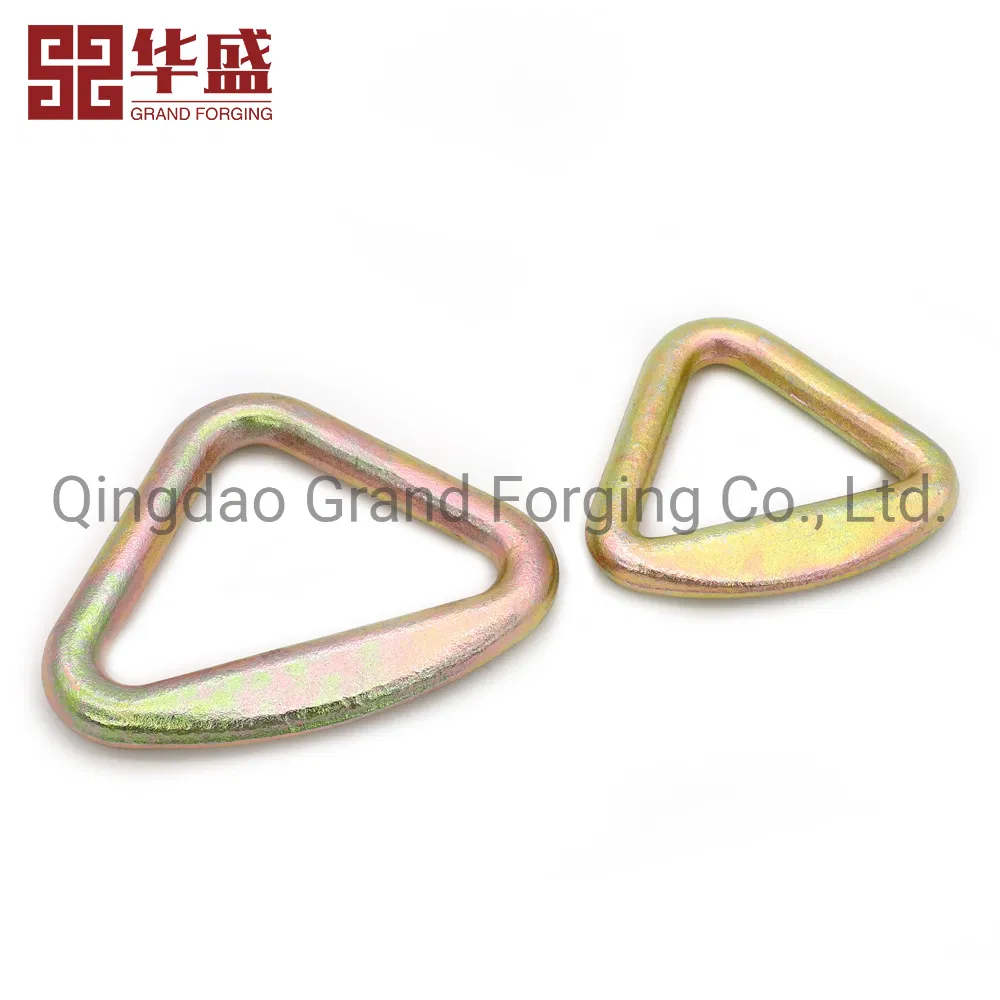 Hot Forging Metal Steel Hardware Triangle Welded Ring for Strap
