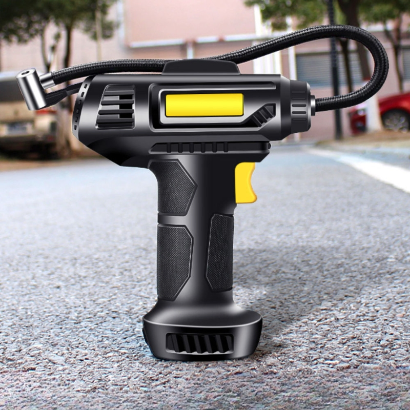 High-Power Portable Tire Inflator with 12V Input for Cars, Bikes, and Sports Balls