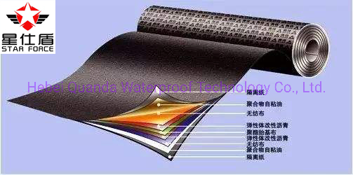 Self Adhesive Asphalt Waterproof Membrane Roll