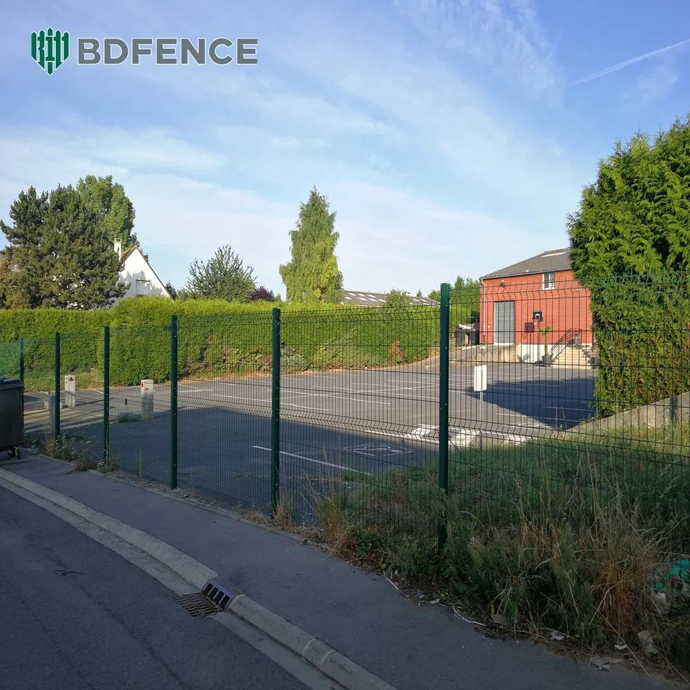 PVC Coated or Powder Coated or Hot Dipped Galvanized 3D Curved Wire Mesh Fence Panel
