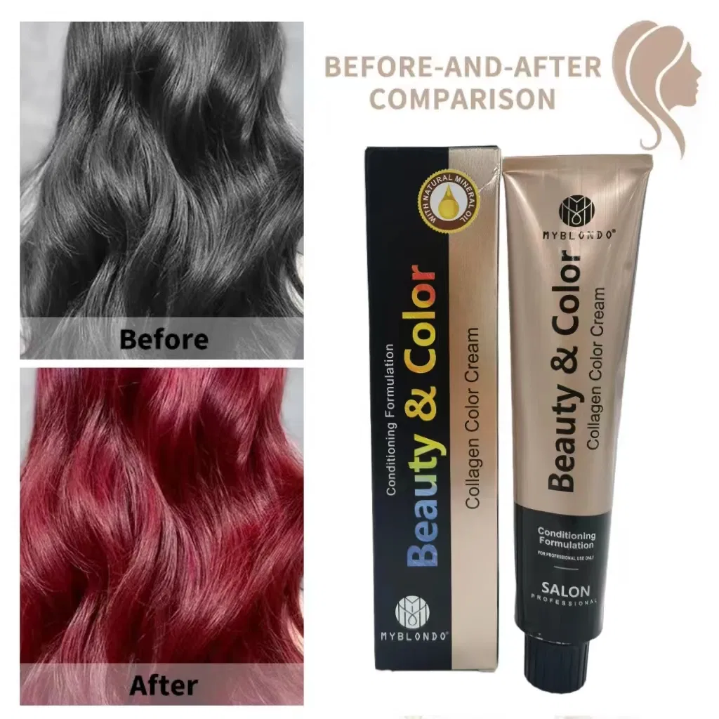 Professional Salon Private Label OEM Low Ammonia Permanent Hair Dye Hair Color Cream