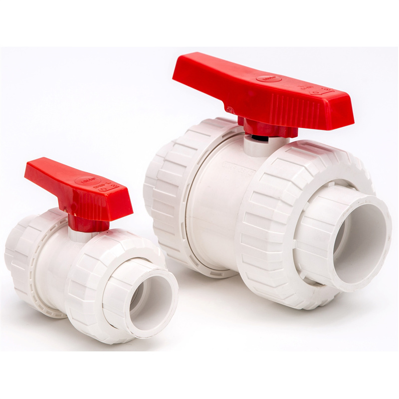 High Quality PVC Female Thread True Union Ball Valve UPVC Double Flanged Ball Valve Plastic Water Ball Valve DN15-DN100