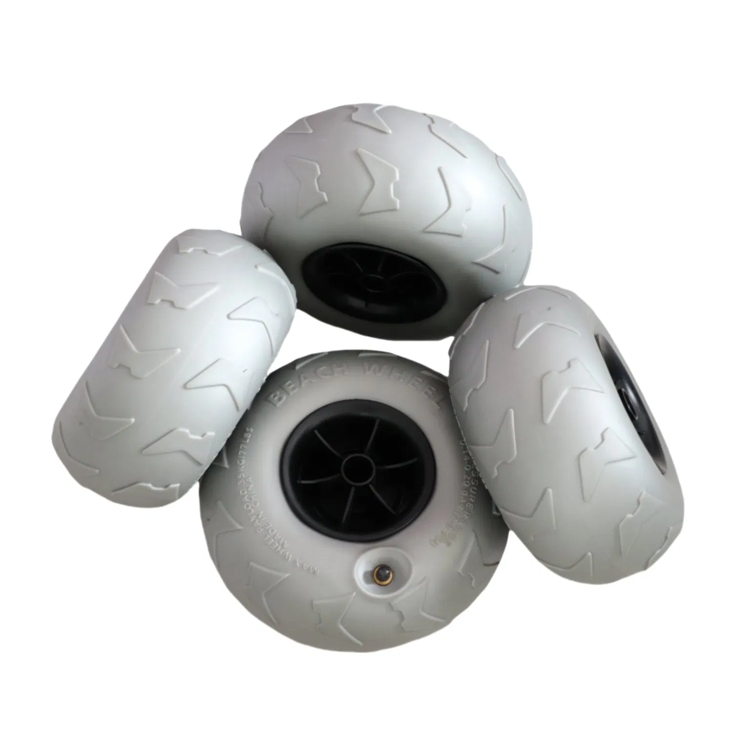 Outdoor Balloon Wheels Only Supplier, Beach Balloon Wheels, Folding Trolley Accessories,