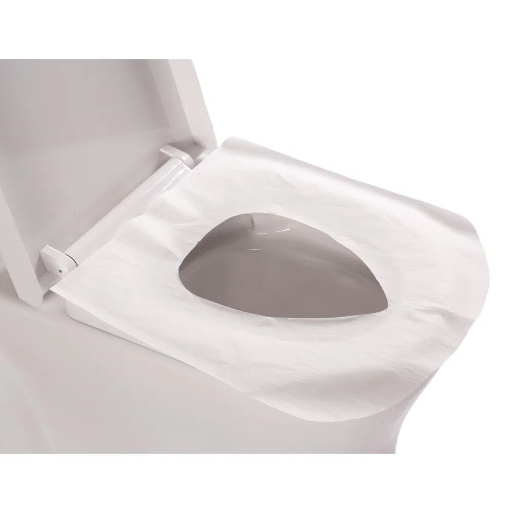 Disposable Waterproof Paper Plus PE Film Toilet Seat Cover for Travel Package