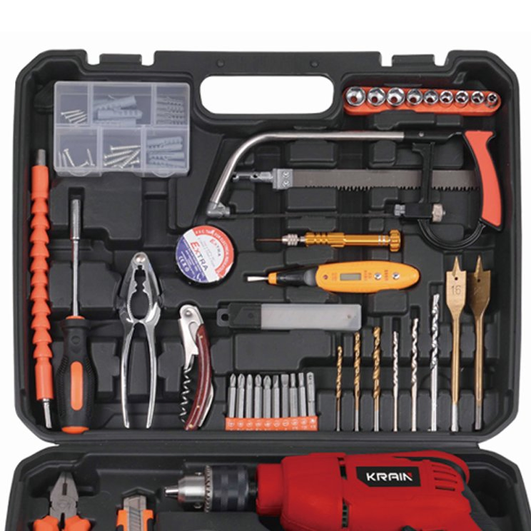 Impact Drill Screwdriver Kit Tool Box Set Hand Drilling Machine Electric Power