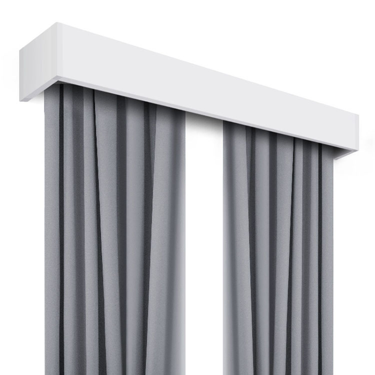 Wall Mount Aluminium Double Curtain Rails Curtain Box