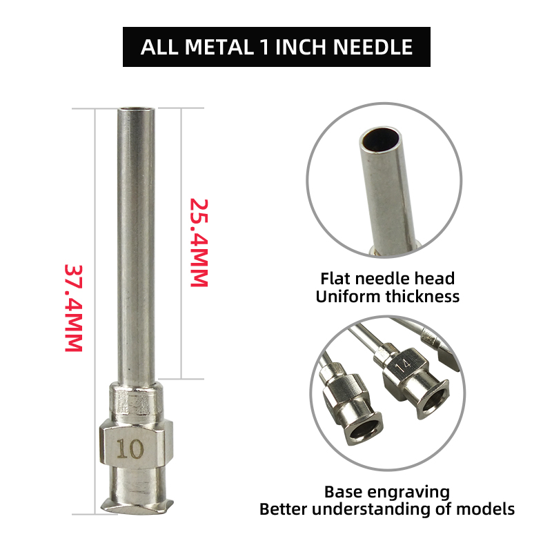 1 Inch Flat Needle Made of All Metal, Durable Quality Needle