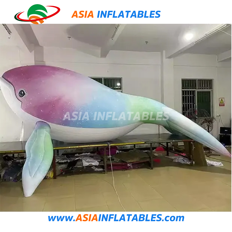 Inflatable Whale Hanging Inflatable Lighting Whale for Props