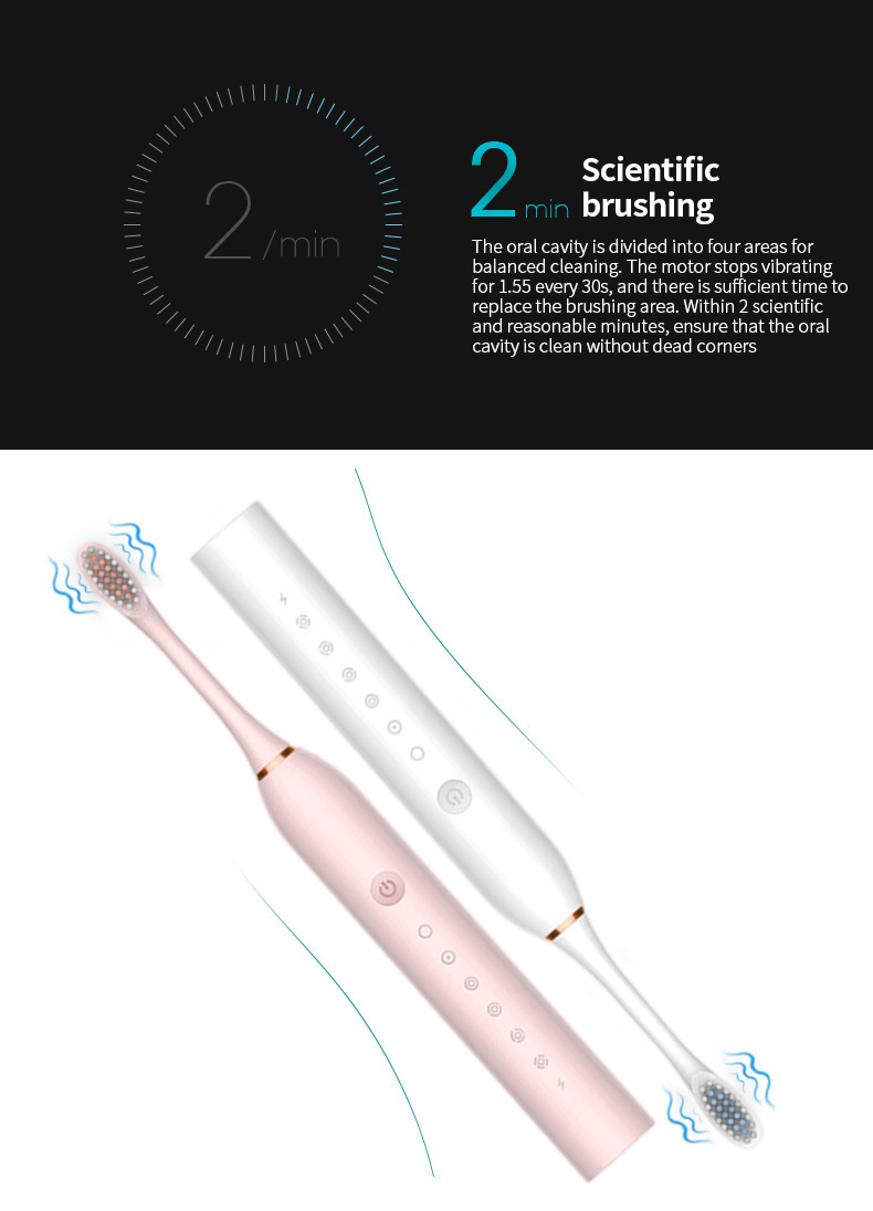 OEM Best at Home The Oral Care Custom Automatic Waterproof Electric Toothbrush