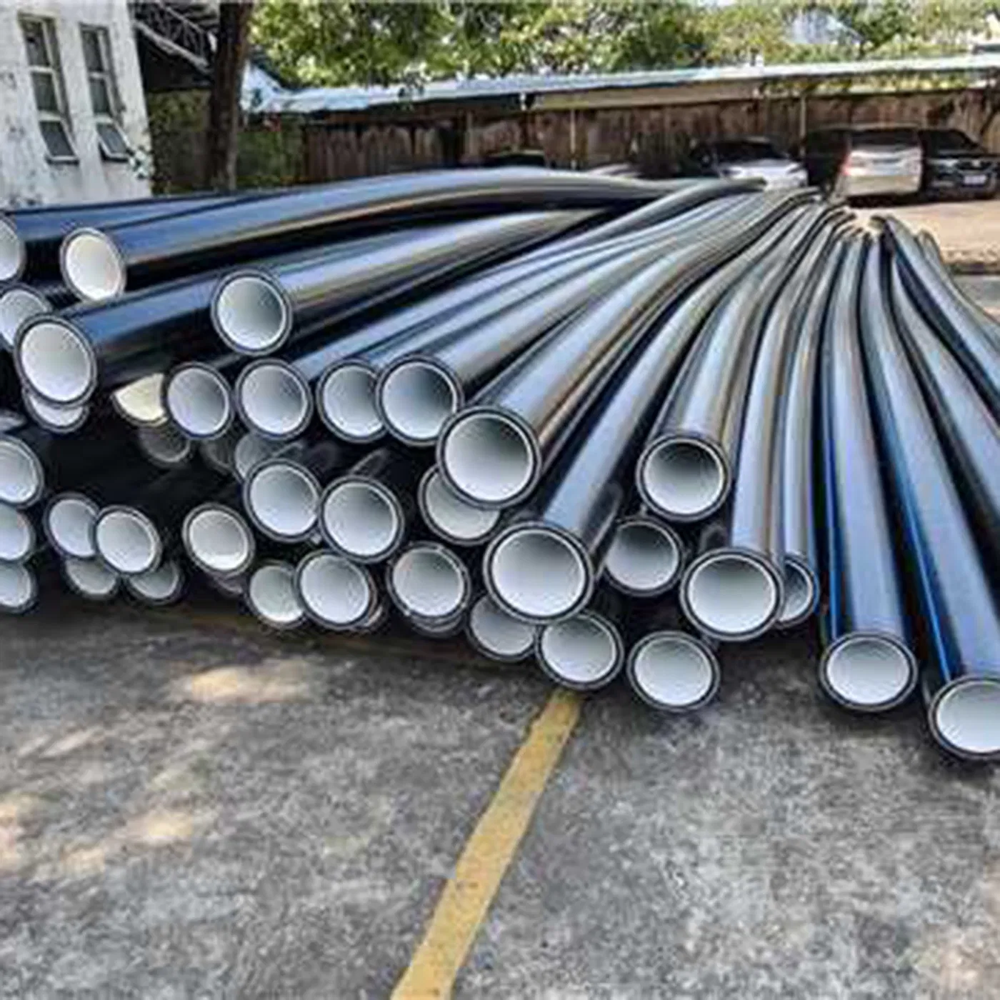 Сталепластиковая труба PE/HDPE с сетчатым каркасом
