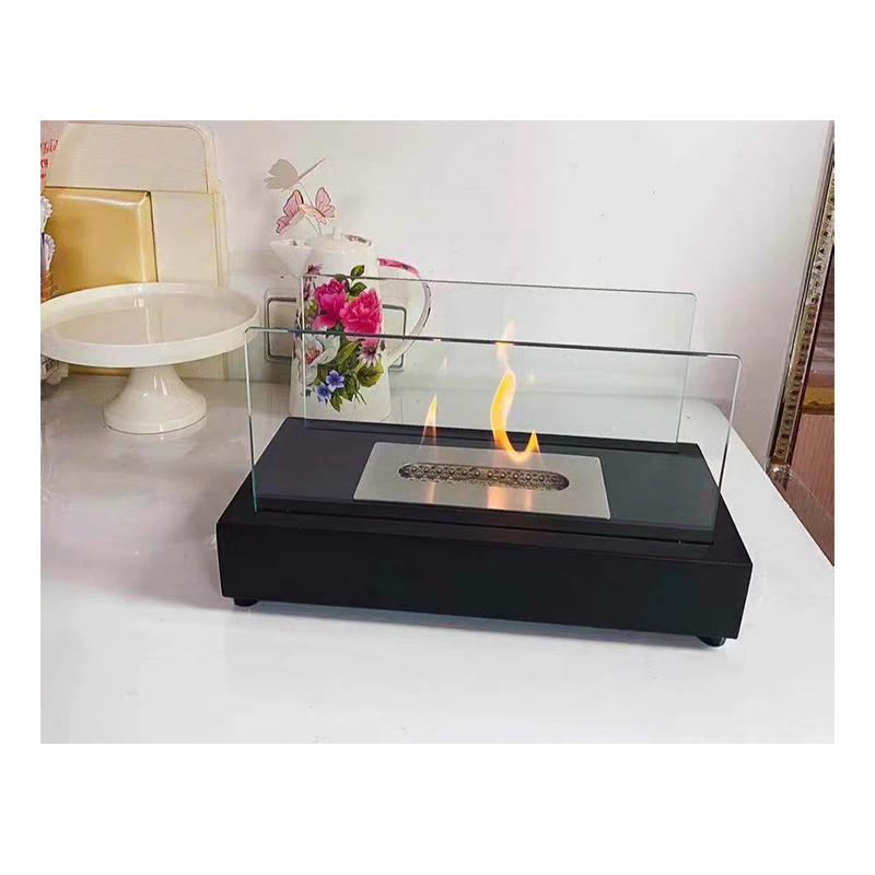 Stone Smokeless Ethanol Fire Pit Charcoal Support Flange Coffee Outdoor Table Fireplace