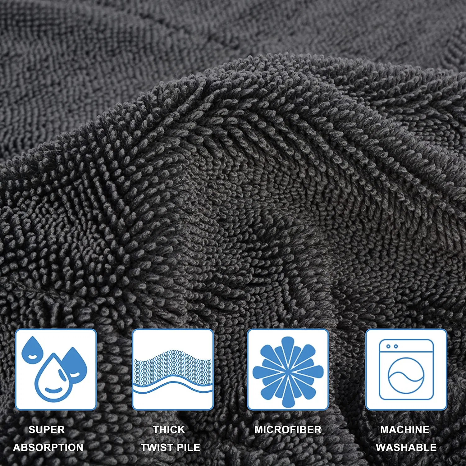 Custom Logo Car Clean Cloth Microfiber Drying Towel Supplier