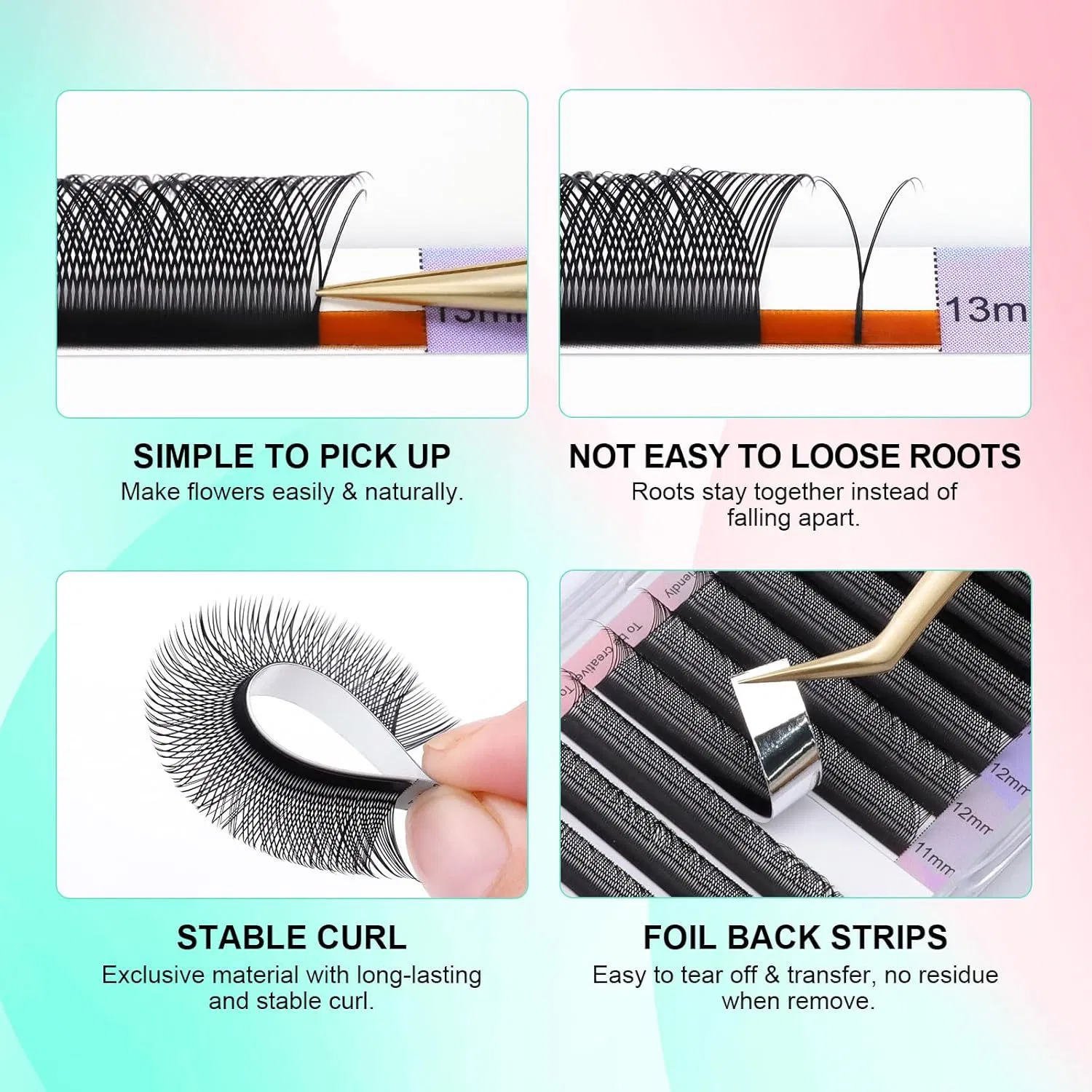 Premium Mink Soft Light Natural Net Cross False Yy Shape Eyelash Extension