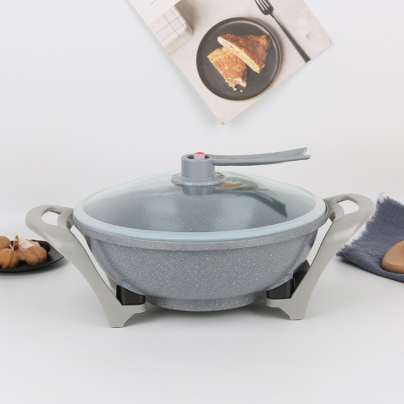 New Style Multifunction Pressure Cooker Non Stick Electric Cooking Pot Gold Electric Hot Pot