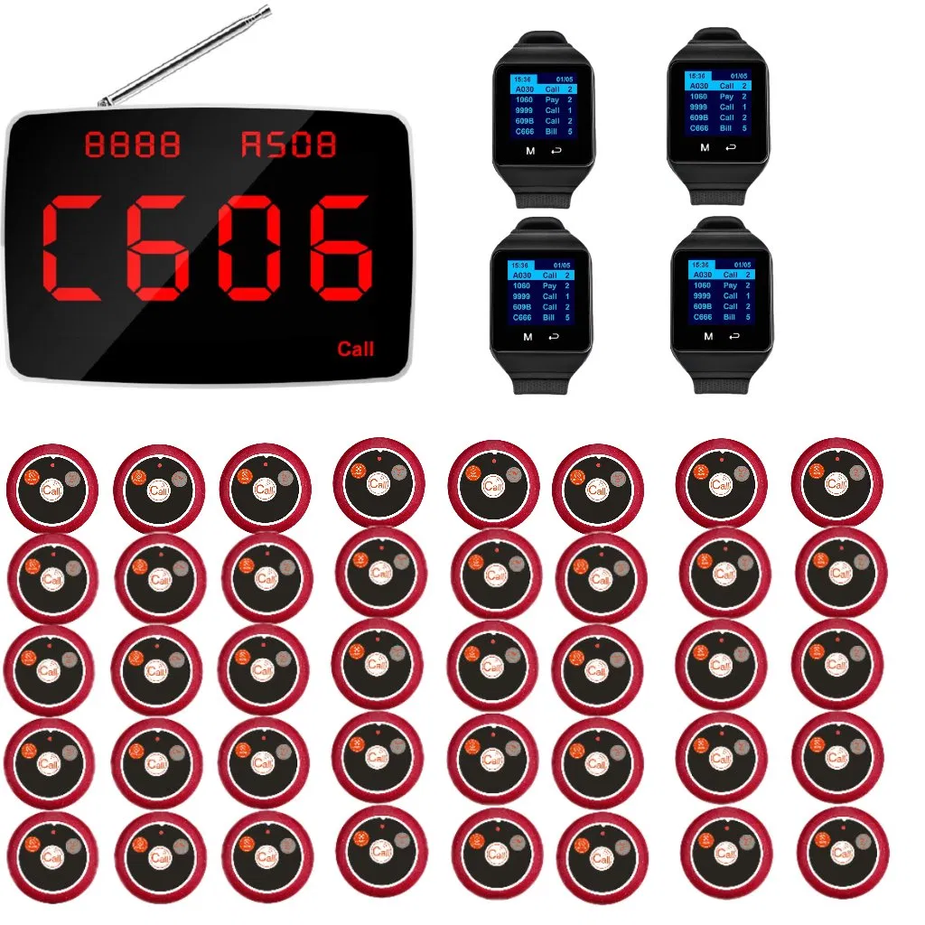 Long Distance Wireless Pager 4ctw09 1ctm368 40ctt13 Pager Set