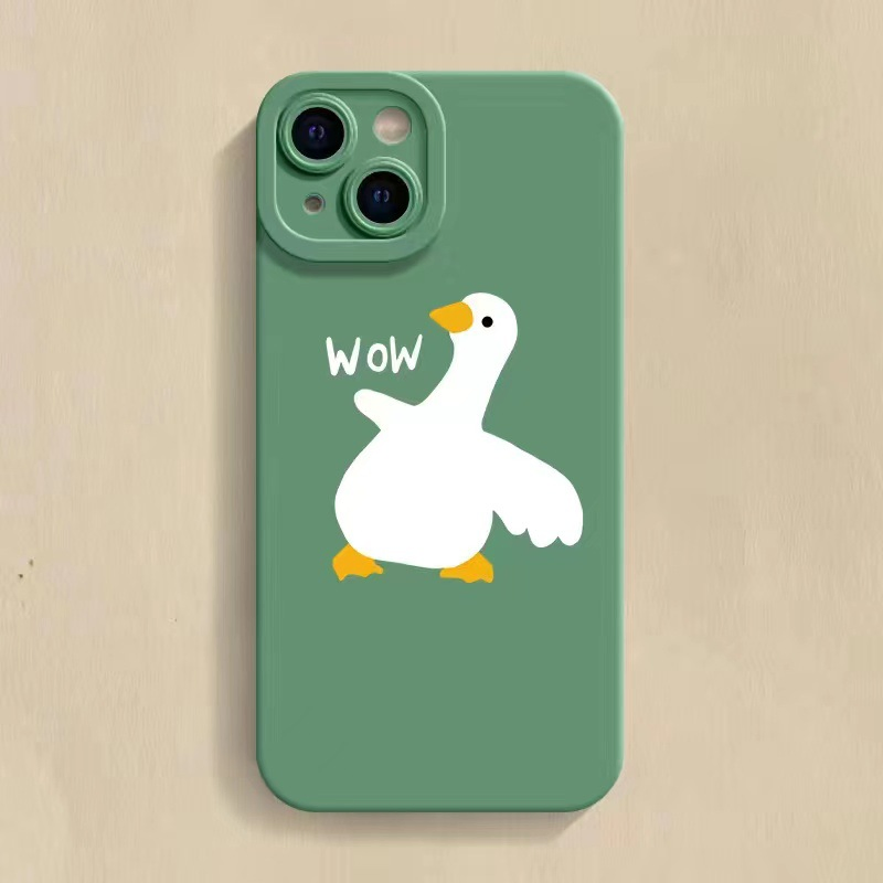 Чехол для iPhone прозрачный белый, мягкий TPU