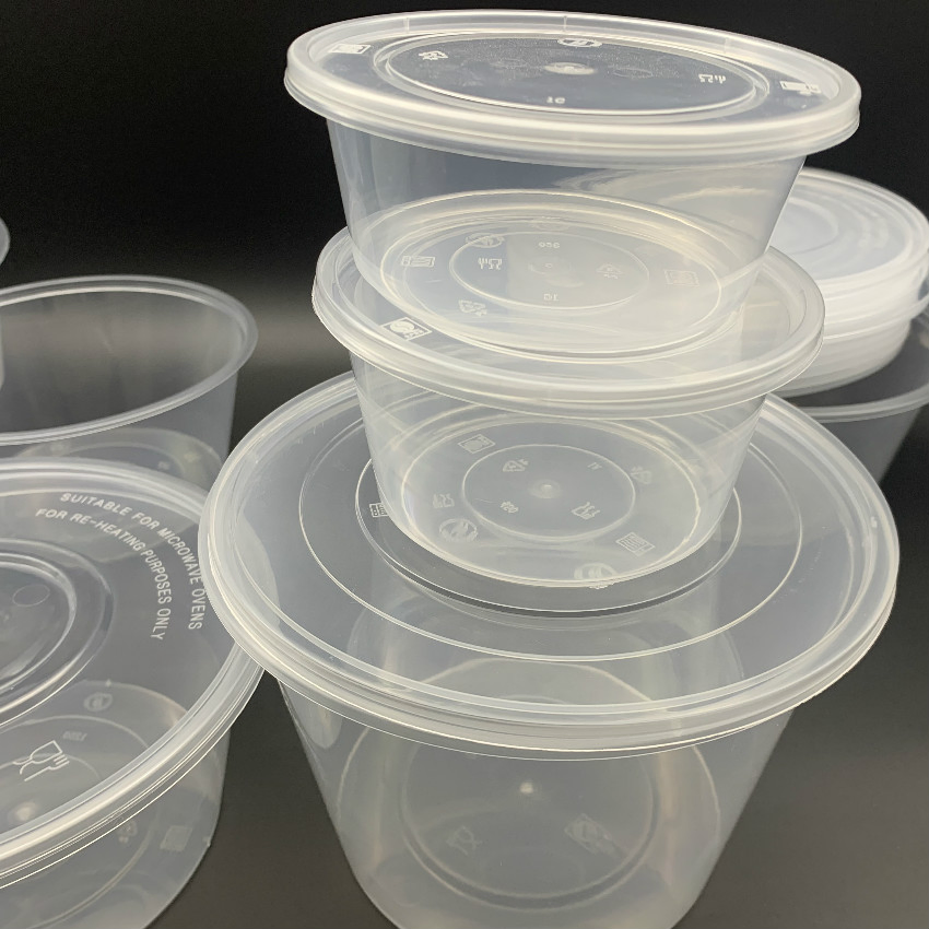 Disposable Tableware Disposable Food Container Plastic Bowl with Lid