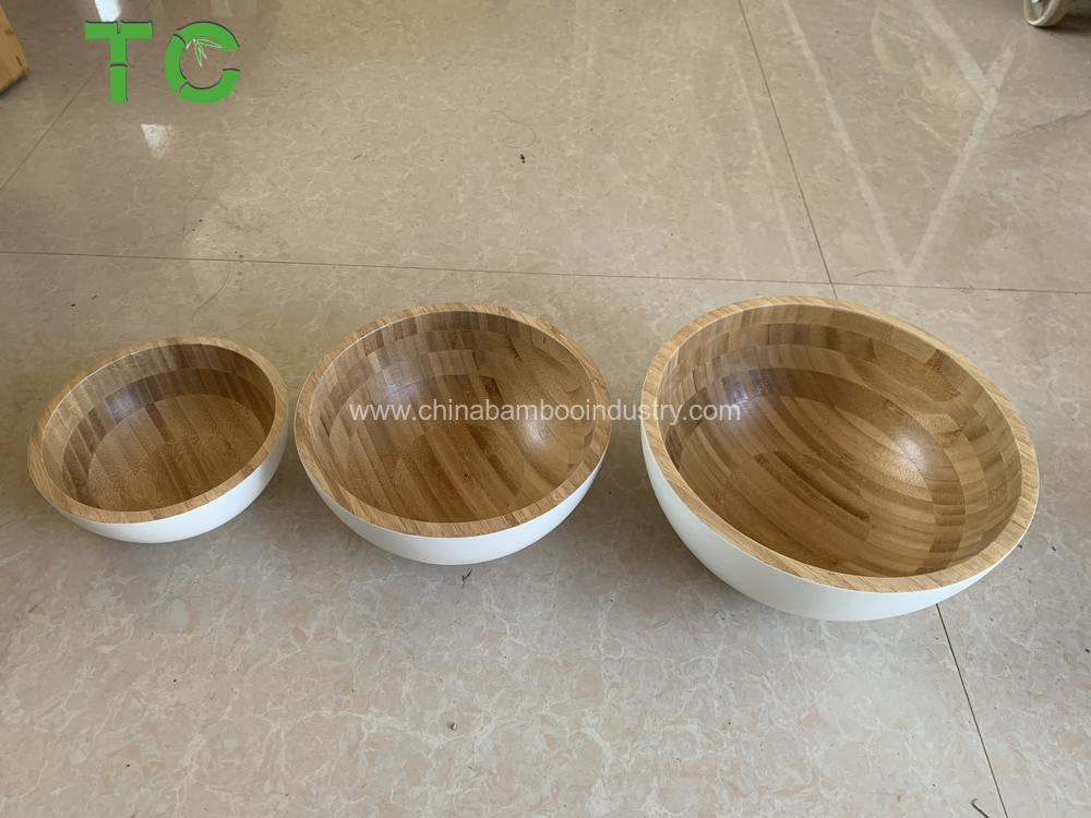 Bamboo Kitchenware Bamboo Salad Bowl for Kitchen