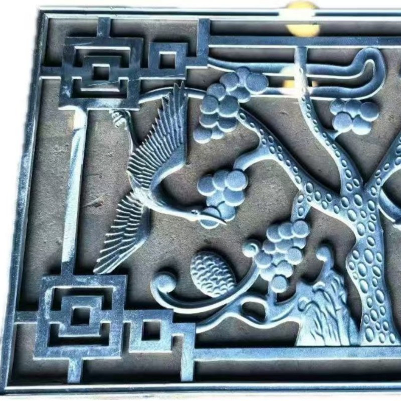 Cast Iron Fence Grilles for Courtyard Walls Add Hollow Classical Decoration