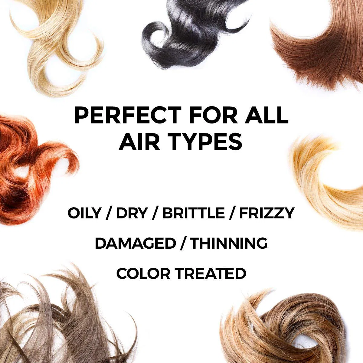 Perfect Hair Coconut Oil Hair Serum - Natural Hair Oil Infused with Raw