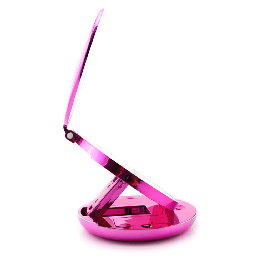 Round Shape Double Sides Foldable LED Makeup Pocket Mirror