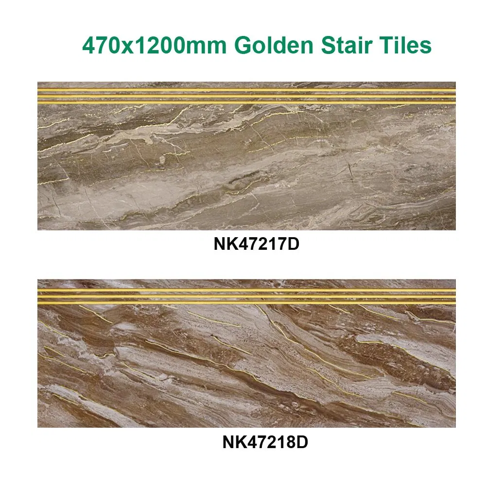 Золотые ступенчатые плиты 470x1200 мм