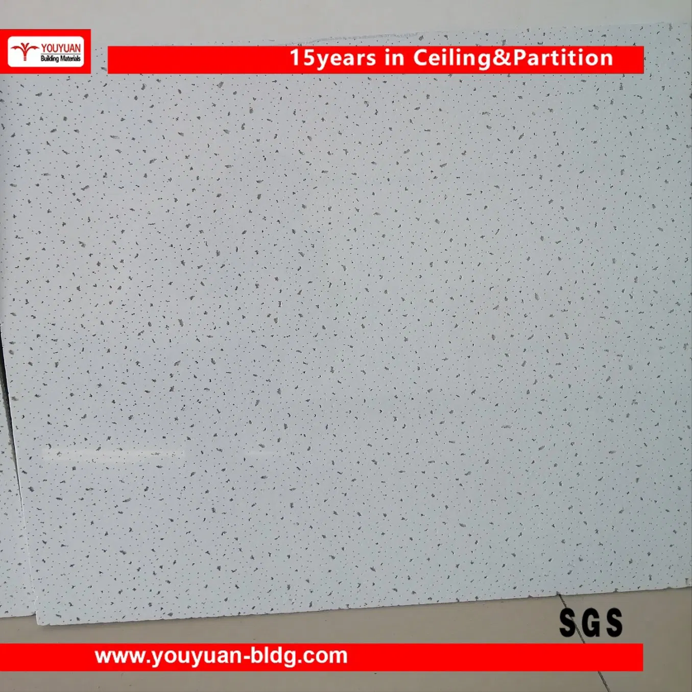 15mm Mineral Wool Board Acoustic Mineral Fiber Ceiling Panel