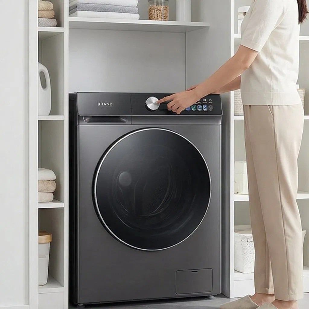 Energy-Efficient 10kg Premium Smart Washing Machine for Home Use