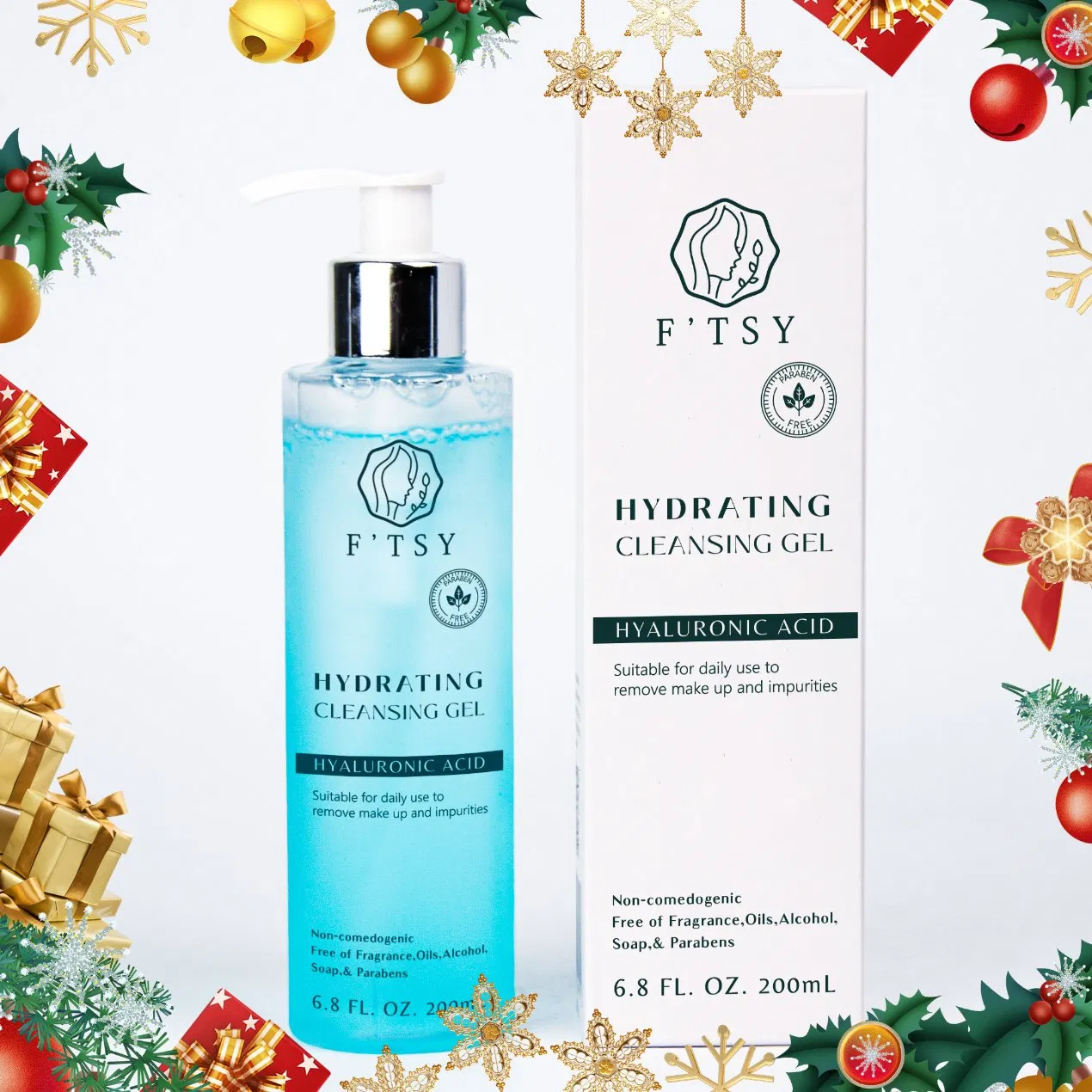 OEM/ODM Natural Organic Face Care Purifying Foaming Facial Cleanser Refreshing Moisturizing Makeup Remove Face Wash for Oily Skin