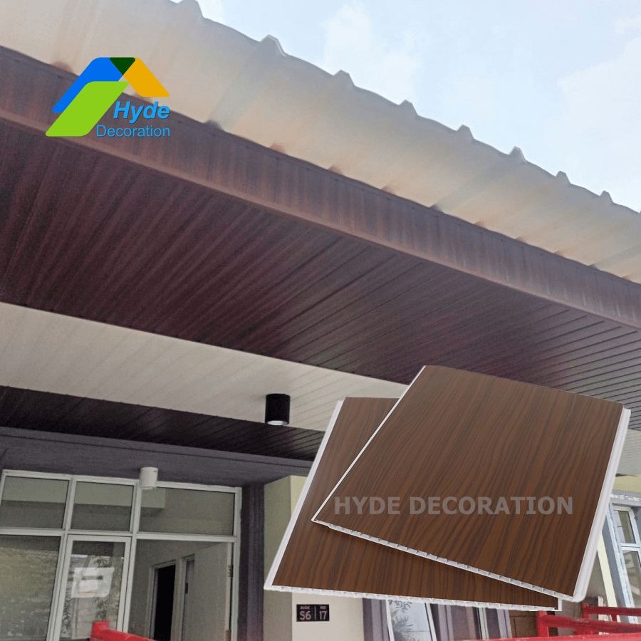 Philippines Plastic Hollow Plank PVC Laminated Ceiling Wall Panel 250mm