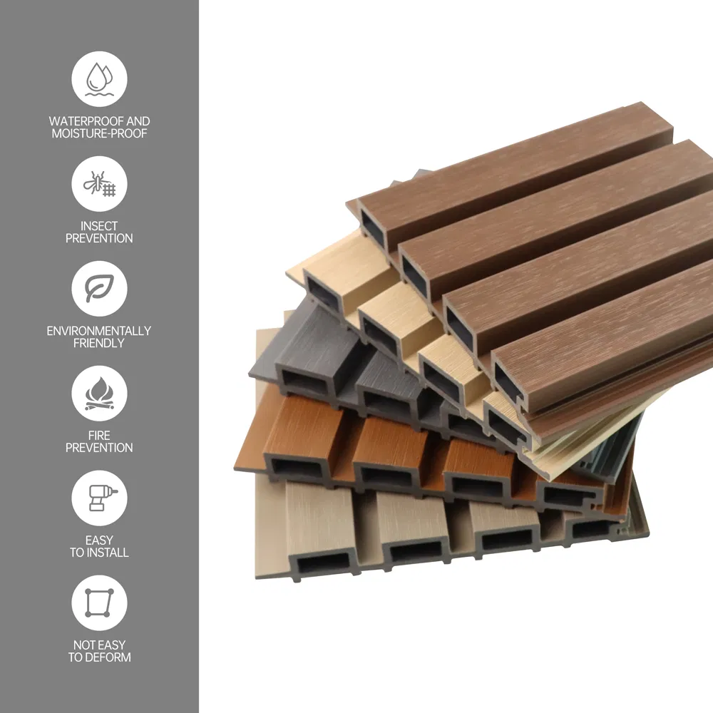 219*26mm WPC Outdoor Wall Panel Fireproof for Garden Villa Exterior Use