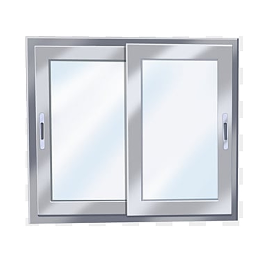 Premium Aluminium Double Glazed Steel PVC Mirror Glass Sliding Home Window