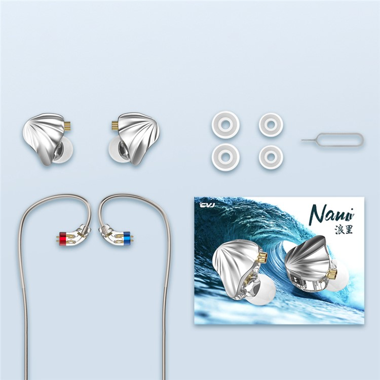 Cvj Nami Aluminum-Magnesium Coil-Iron Hybrid Switch Adjustable Headset Wired in-Ear HiFi Headphones with Microphone