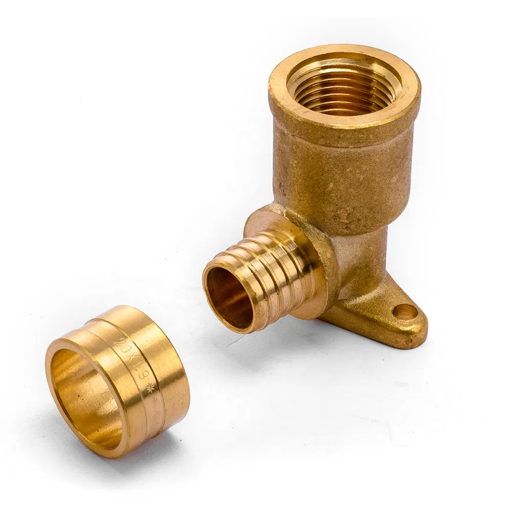 Wall Plate Female Elbow Copper Sliding Fitting for Water with Union