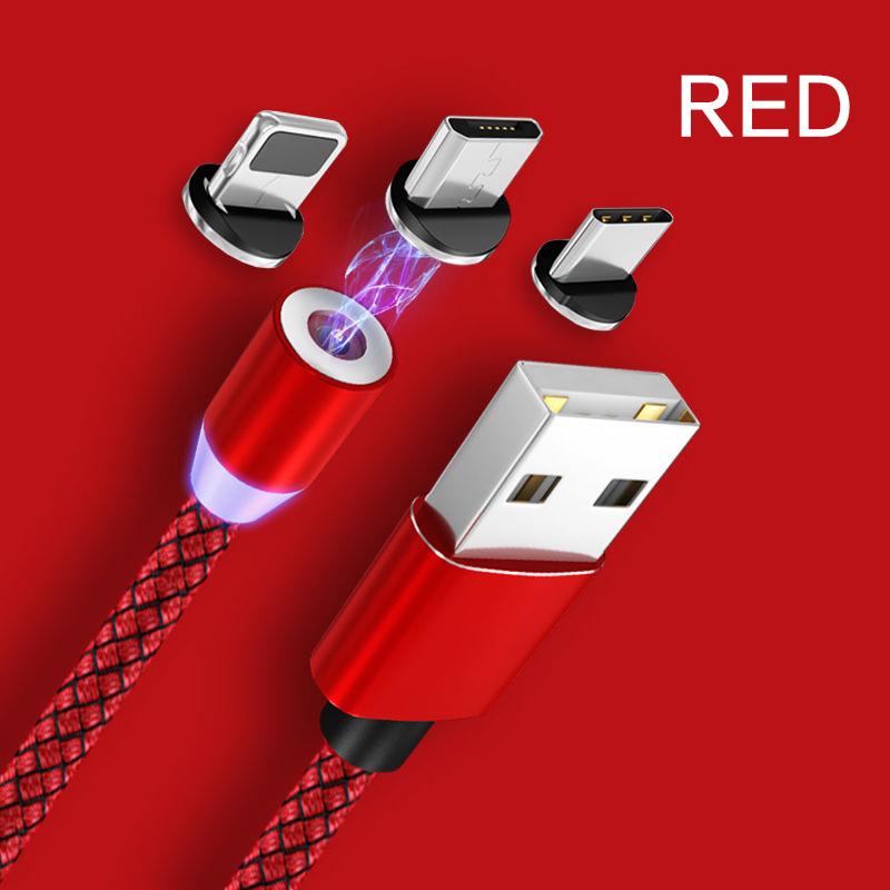 Магнитный кабель для зарядки с 3 насадками