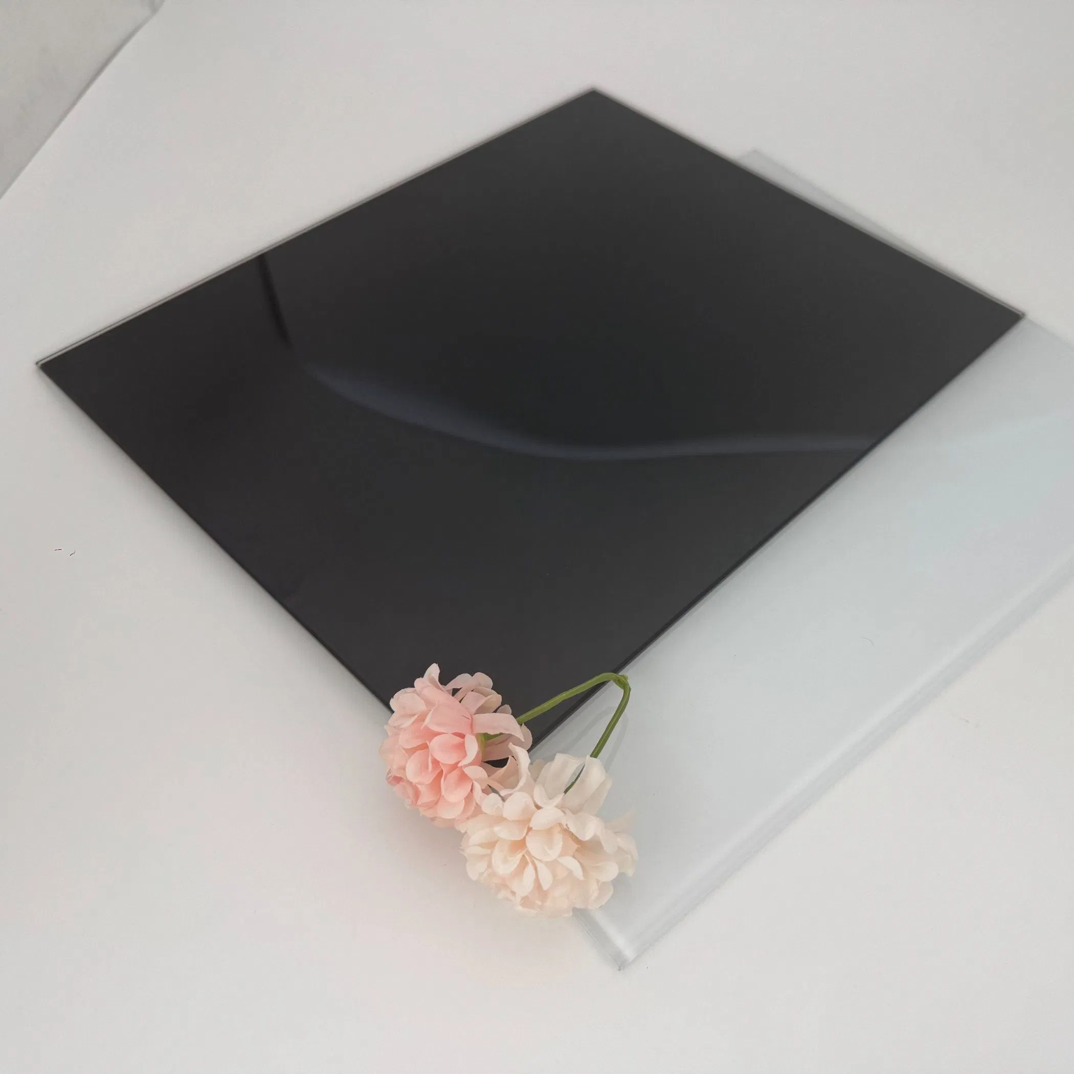 4/5/6mm Black Painted Glass Lacquered Glass