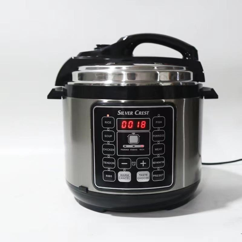 220V Cross-Border Kitchen Multifunctional 6L Stainless Steel Electric Pressure Cooker