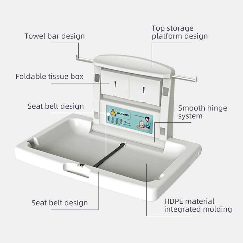 Baby Diaper Changing Station Horizontal Baby Diaper Changing Stationcommercial Baby Changing Station
