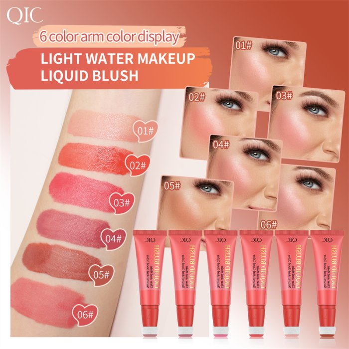 Private Label High Quality Makeup Liquid Cheek Blusher Wholesale Long Lasting Vegan Cream Liquid Blush