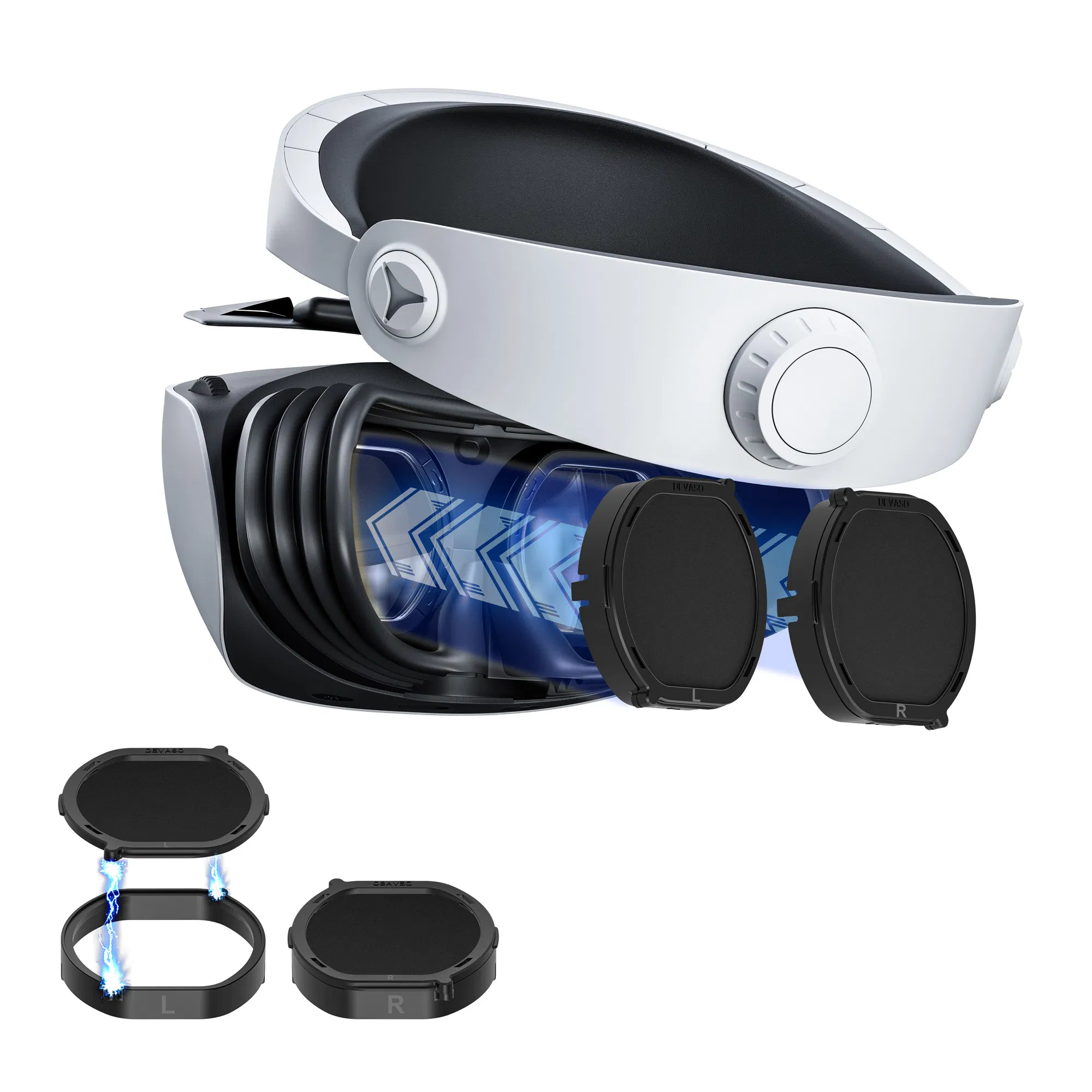 Anti-Scratch Lens Cover Compatible with PS Vr2 Headset Lightweight Lens Protector