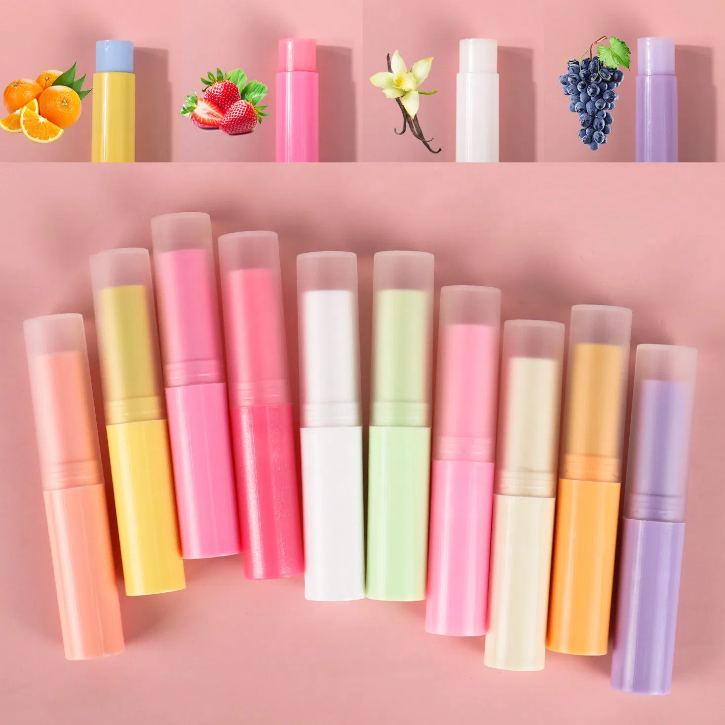 Private Label Flavor Chapstick Stick Vegan Lip Balms