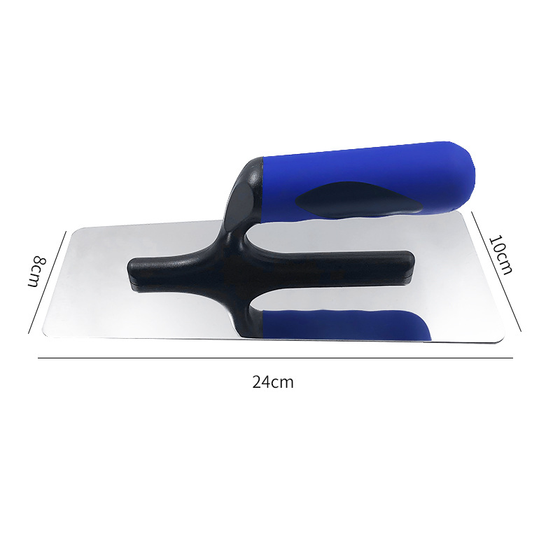 Wholesale Blue Plastic Handle Stainless Steel Putty Knife Plastering Knife