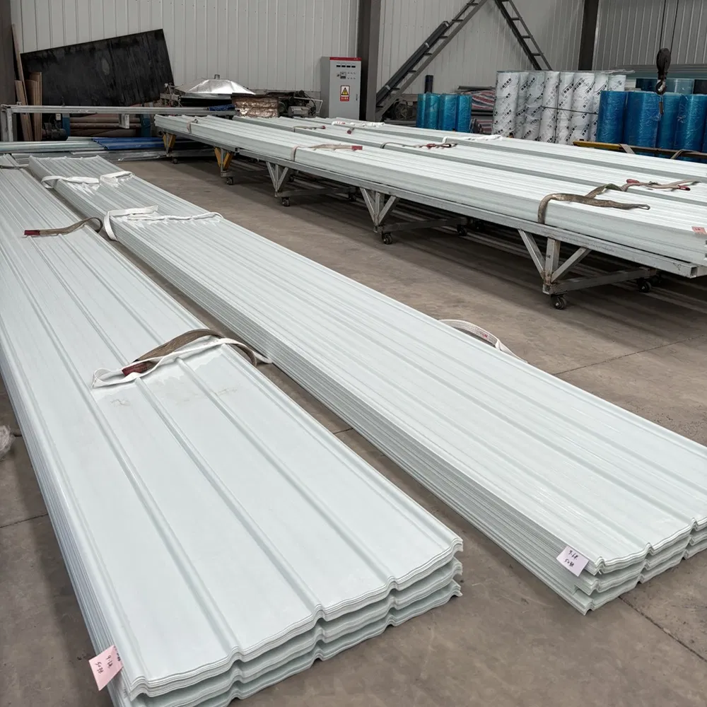 White FRP Corrugated Sheet Fiberglass FRP Trapezoid Sheet