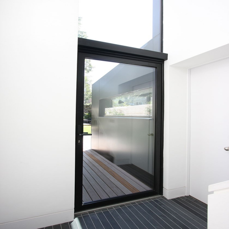 Office Kitchen Pivot Interior Swing Glass Casement Doors with Lock