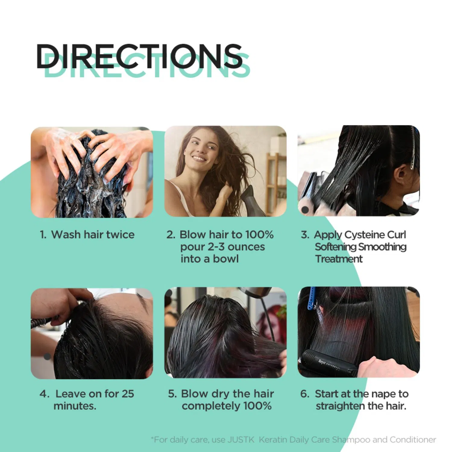 Justk Keratin Professional Hair Straightening Cream Hair Treatment Keratin