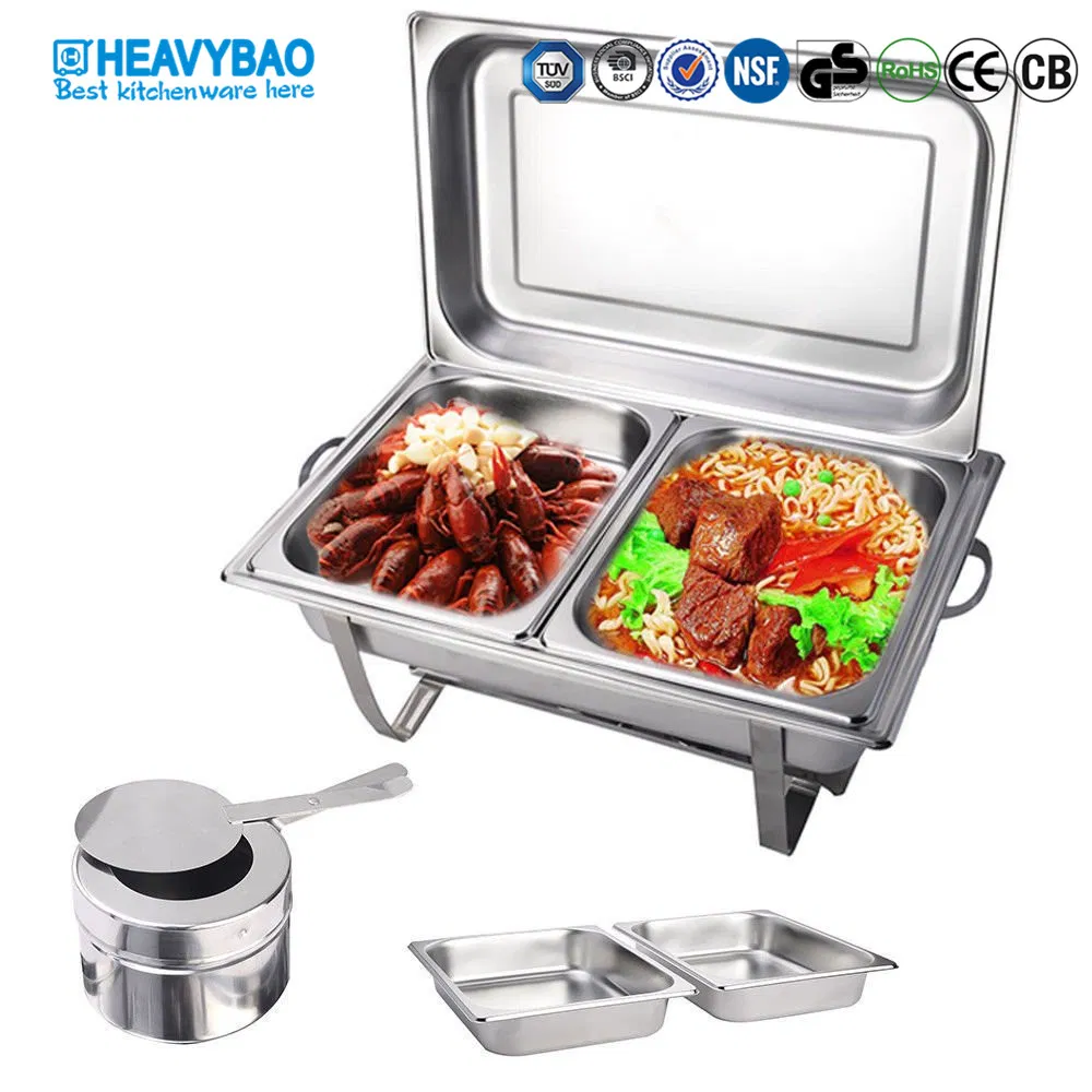 Heavybao Stainless Steel Chafing Dish Economic and Reliable Kitchen Equipment for Hotel and Restaurant